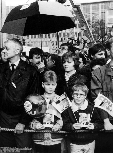 Wahlkampfveranstaltung der „Allianz für Deutschland” in Leipzig (März 1990) 